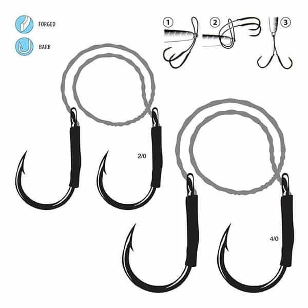 Gamakatsu Double Assist 520 Hooks 4 Gamakatsu Double Assist 520 Hooks - Image 2