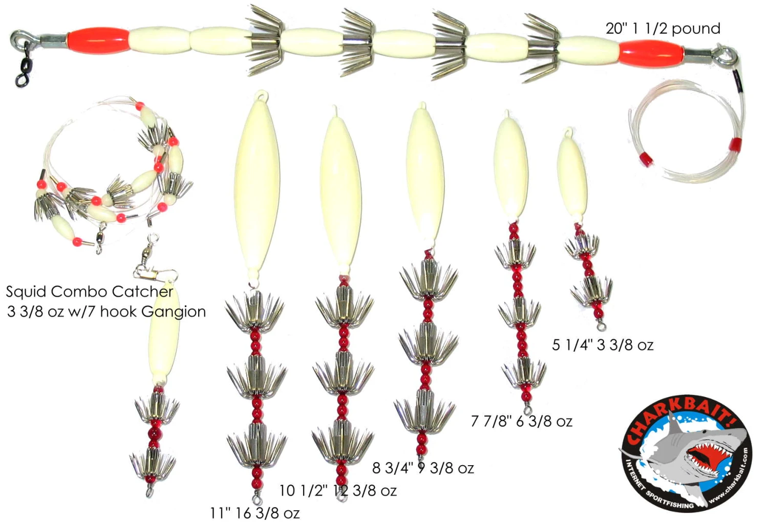 LM Weighted Squid Jigs 3 LM Weighted Squid Jigs