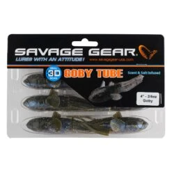 Savage Gear 3D Goby Tube Baits 6pk 9 Savage Gear 3D Goby Tube Baits 6pk -Angling Promotion Store SavageGear 3DGoby Goby 4in PKG 319845