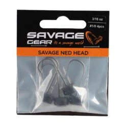 Savage Gear Ned Jig Heads 11 Savage Gear Ned Jig Heads -Angling Promotion Store SavageGear NEDJigHead Black PKG 391217