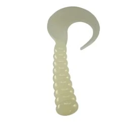 Boneyard Jigger Bone 6" Single Tail Grubs 3pk -Angling Promotion Store boneyard baits jigger bone single tail grub glow