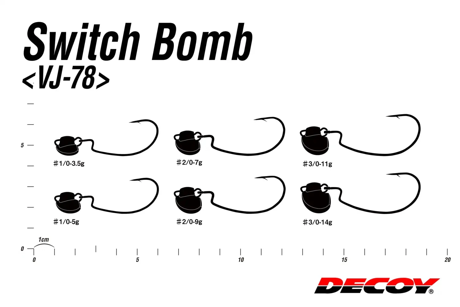 Decoy VJ-78 Switch Bomb Swing Jig Heads 2pk 5 Decoy VJ-78 Switch Bomb Swing Jig Heads 2pk - Image 3