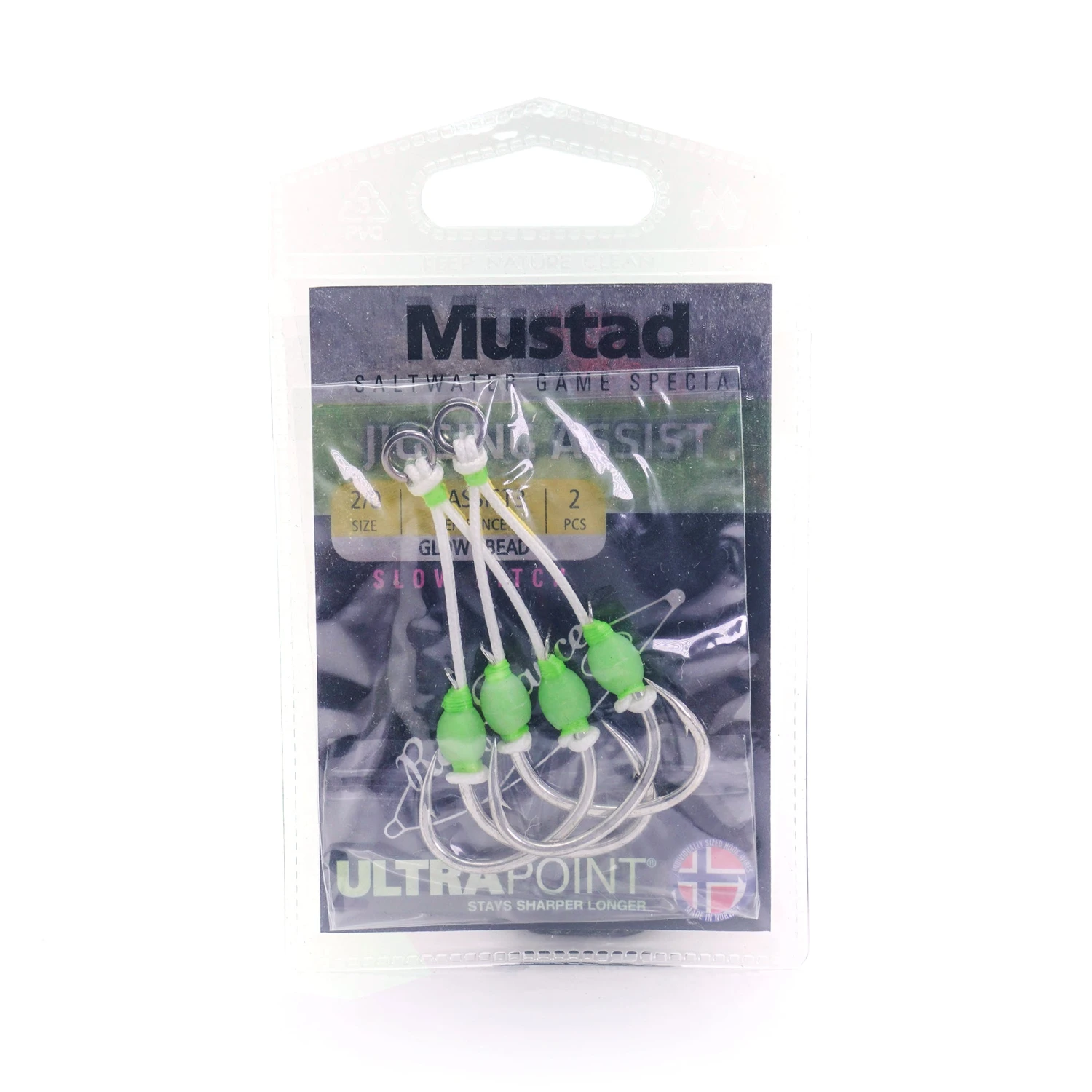 Mustad J-Assist3 Slow Pitch Assist Hooks 2pk 4 Mustad J-Assist3 Slow Pitch Assist Hooks 2pk - Image 2