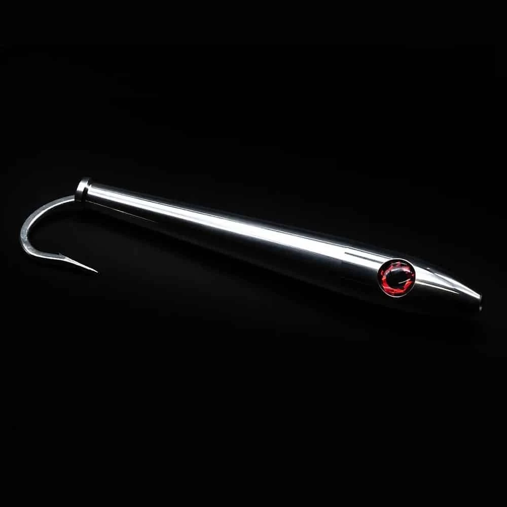 Red Eye Stainless Steel Tuna Stick Trolling Lures 4 Red Eye Stainless Steel Tuna Stick Trolling Lures - Image 2
